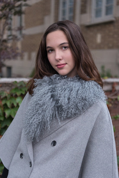 Tailored Cape Neutral Grey – Heather Campbell Textiles