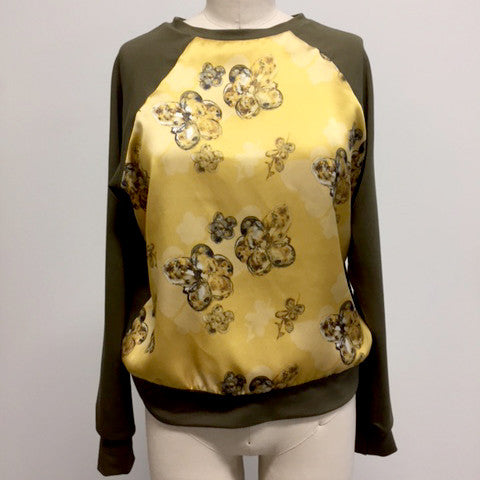 HCT Silk Sweatshirt Arcadian Gold