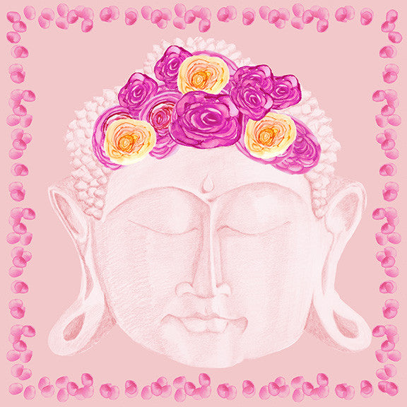 Buddha Headress Neckerchief - Pink
